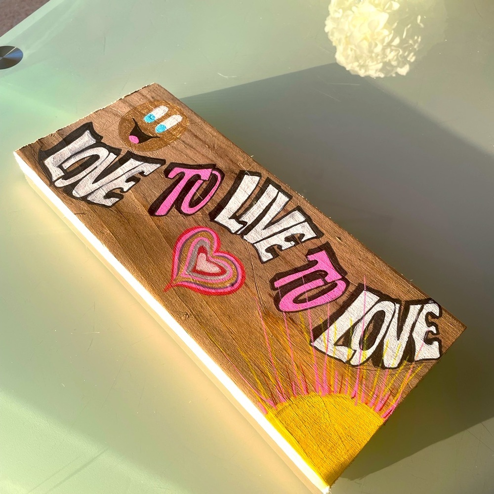 A Lil Inspiration - Great to Decorate Any Place - Custom Hand Painted Wood Sign